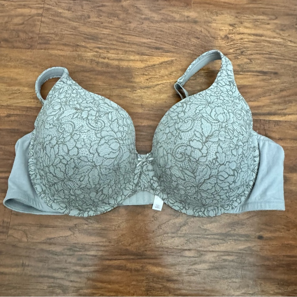 Cacique Lace‎ Bra in Light Gray